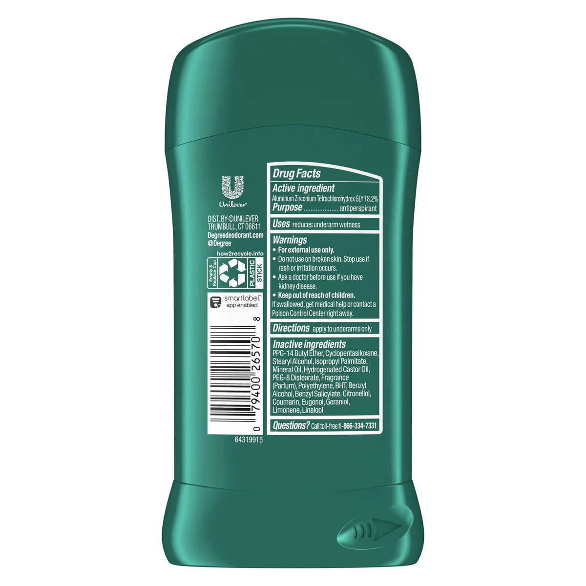 Degree Men Original Protection Sport Men's Antiperspirant Deodorant, 2.7 oz