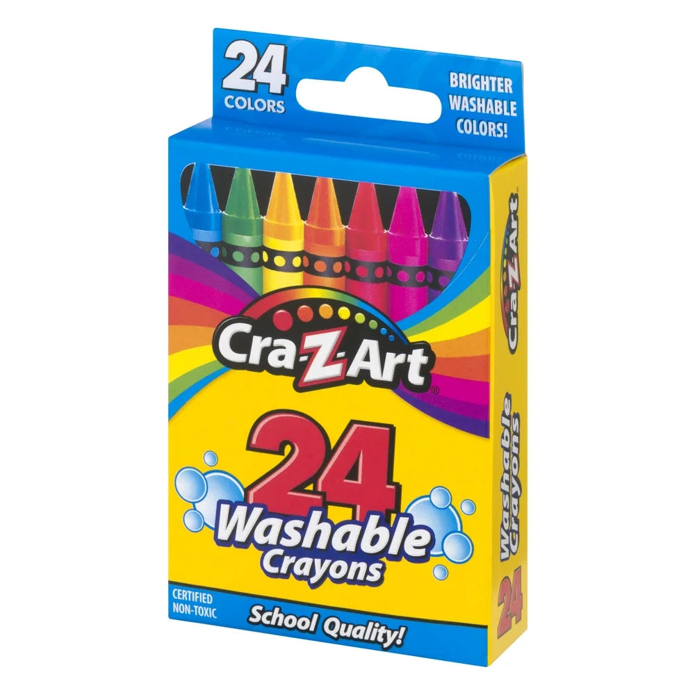 Cra-Z-Art Washable Crayons, 24 Count