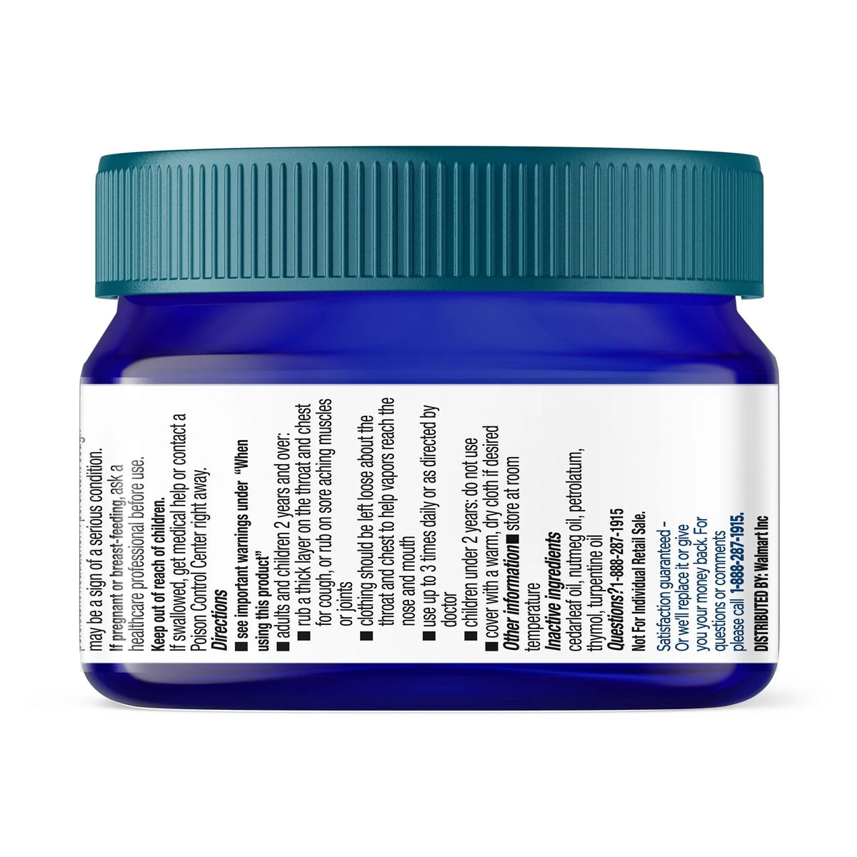 Equate Vaporizing Rub Topical Analgesic & Cough Suppressant Ointment, 1.76 oz