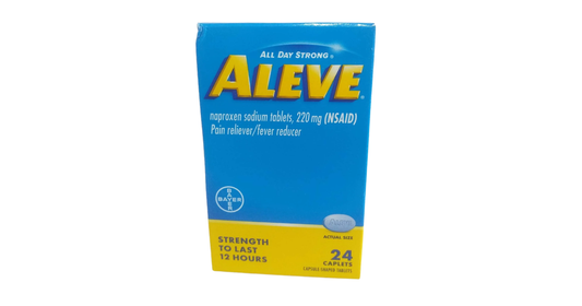 ALEVE  Pain Reliver/fever reducer 220mg 24 caplets