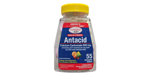 Certified Plus Antacid Calcium Carbonate 500mg  55 Chewable Tablets