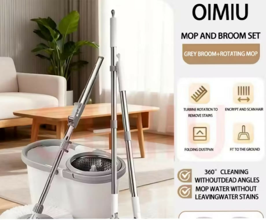 Mop with Spinner Rorating Map Squeezer floor cleaning