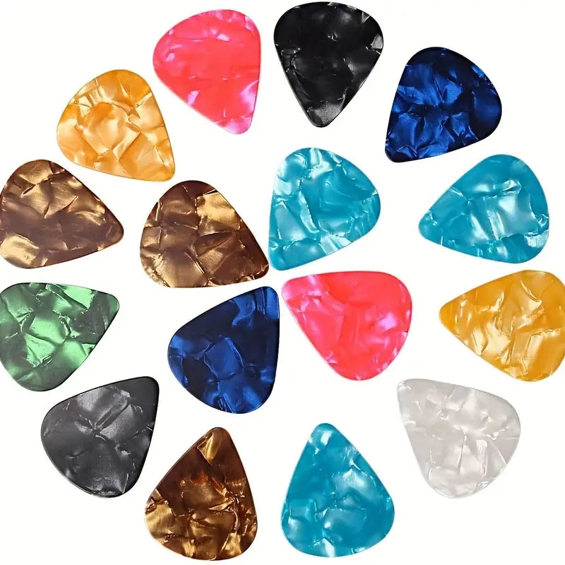 One Piece Guitar/Ukulele Picks - Suitable for Bass, Electric & Acoustic Guitars - 0.46mm Thickness
