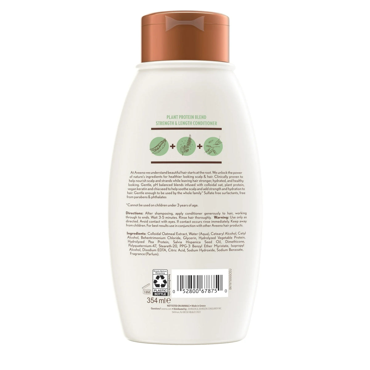 Aveeno Scalp Soothing Haircare  - Strength & Length Conditioner 354 ml 12fl oz