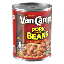 Load image into Gallery viewer, Van Camp&#39;s Pork And Beans In Tomato Sauce, Canned Beans, 15 oz
