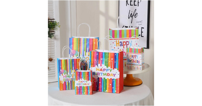 Happy Birthday Gift Bags candy bag Birthday Party Favor Paper Bags