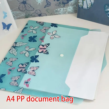 A4 Butterfly Pattern File Bags