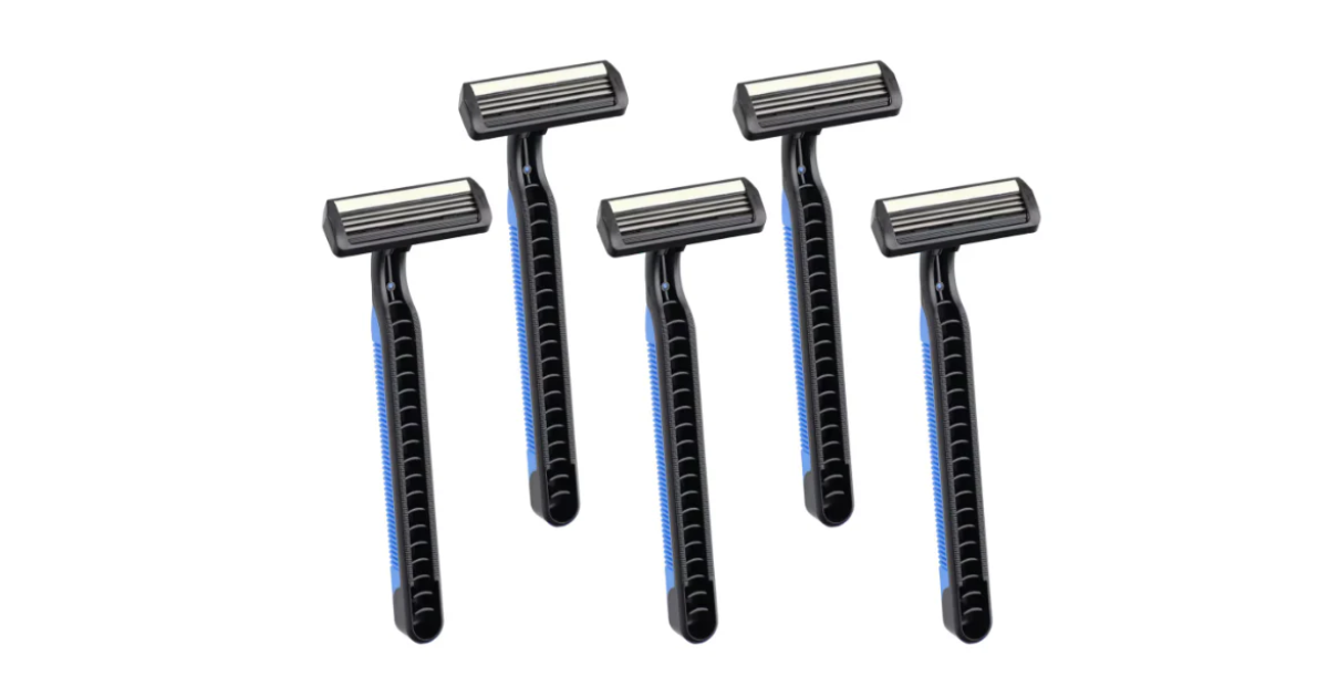 Assured Men's 3-Blade Disposable Razors, 5-ct.