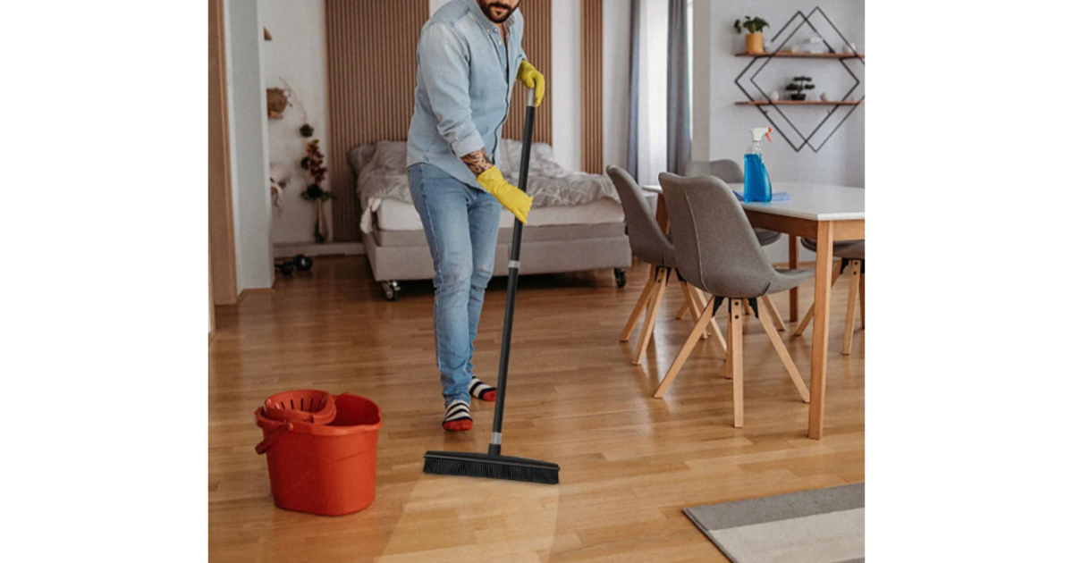 Essentials Rubber Broom Head, 10.6 x1.96 in.