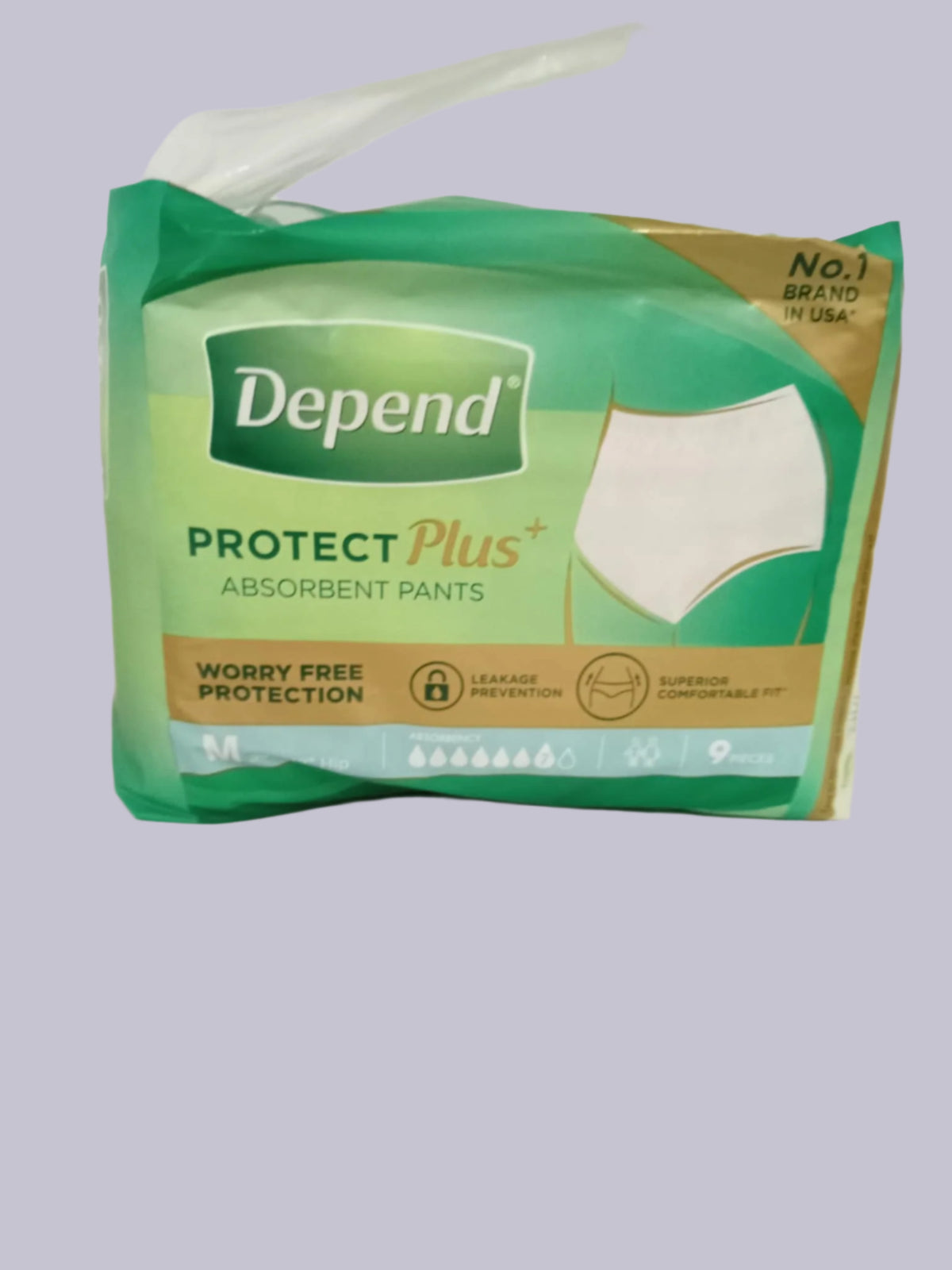Depend Protect Plus Absorbent Pads Medium 9pcs