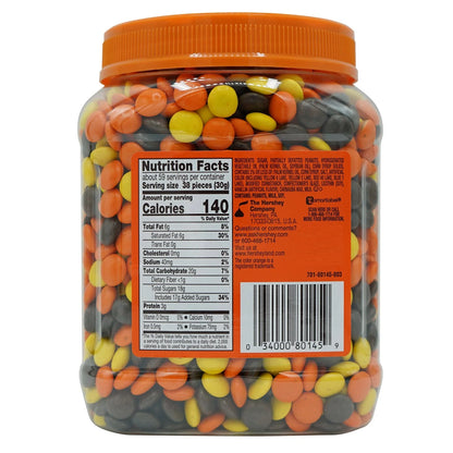 Reese's Pieces Peanut Butter Candy, 62 Ounce