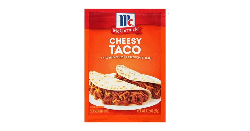 McCormick Cheesy Taco Seasoning Mix, 1.12 oz Packet