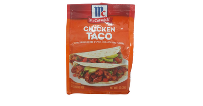 McCormick Taco Seasoning Mix - Chicken, 1 oz(28g)