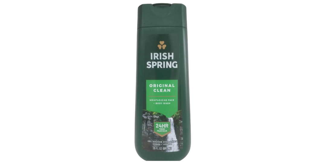 Irish Spring Original Clean Scented Body Wash 20 oz (591ml)