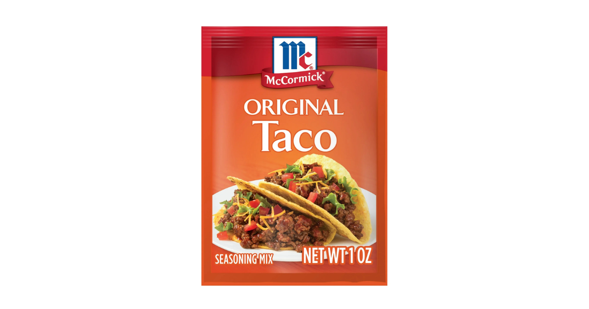 McCormick Original Taco Seasoning Mix, 1 oz Envelope