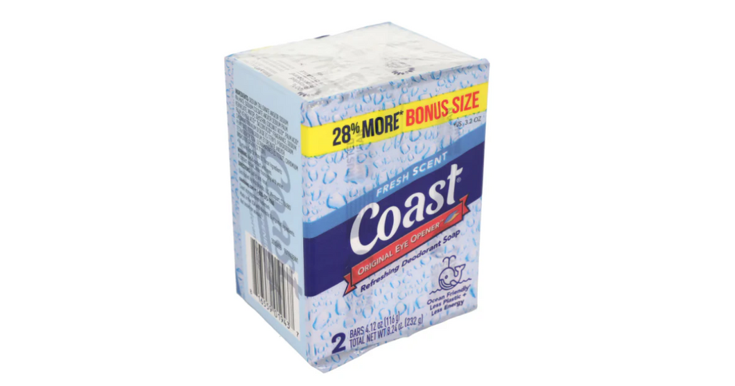 Coast Fresh Scent 2 Bars Soap  (232G)