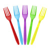 Color plastic forks