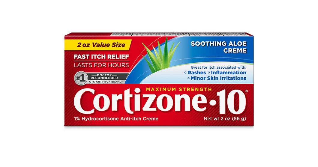 Cortizone-10 1% Hydrocortisone Anti Itch Cream for Eczema and Bug Bite Relief, Maximum Strength, 2 oz