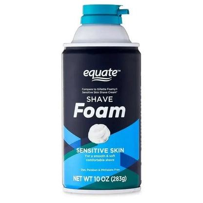 Equate Shave Foam, Sensitive Skin, 10 oz