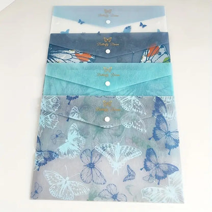 A4 Butterfly Pattern File Bags