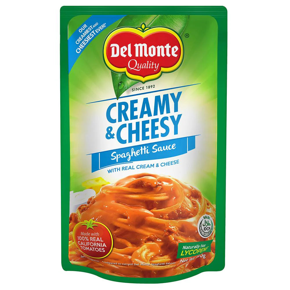 Del Monte Creamy & Cheesy Spaghetti Sauce Sup Royce 500g