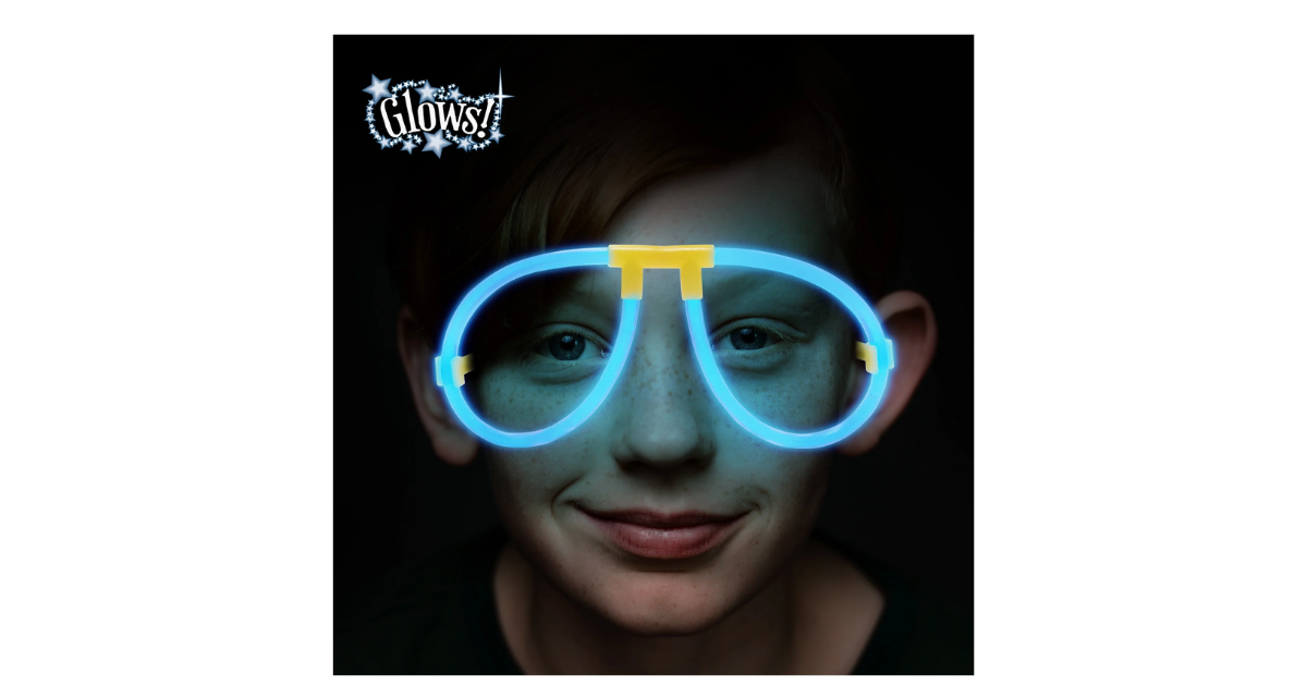 Blue Glow Eye Glasses, 2 Count, by Way To Celebrate
