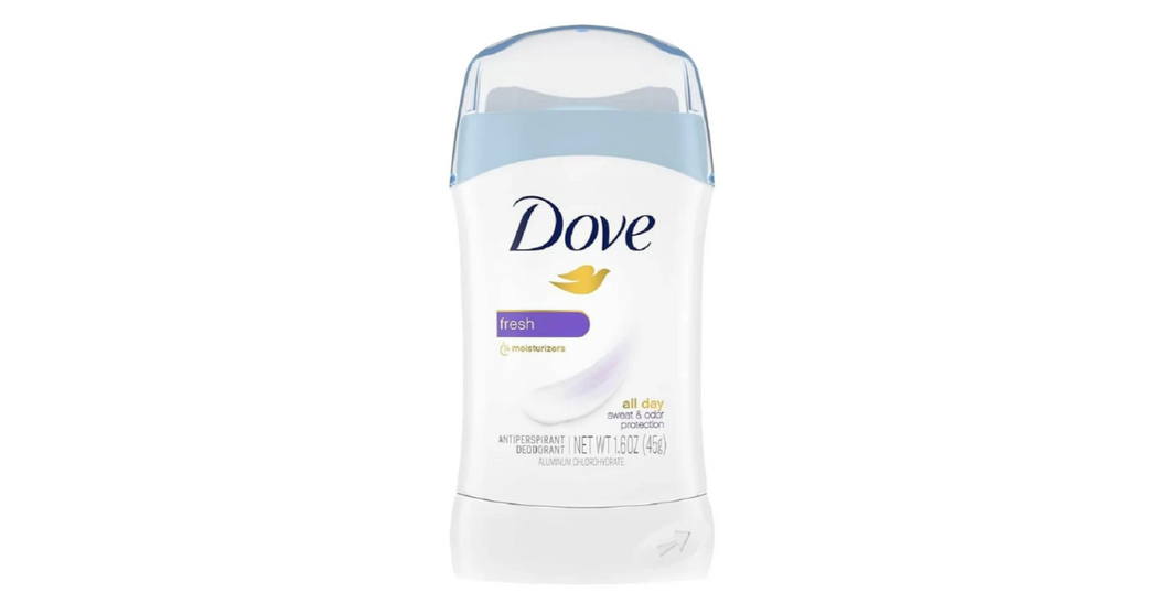 Dove Invisible Solid Antiperspirant Deodorant Stick Fresh, 1.6 oz