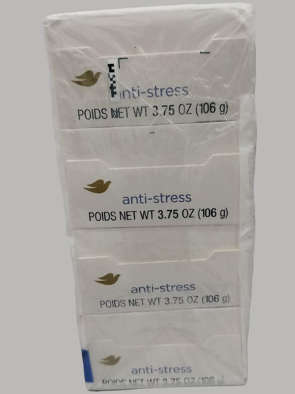 Dove Anti Stress Gentle Beauty Bar Soap Dry Skin Blue Chamomile & Oat Milk, 3.75 oz 4 Bars