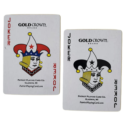 Gold Crown Brand Quality Paper Standard Poker Playing Cards