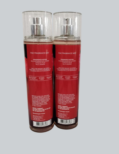 Bath and Body Works WILD MADAGASCAR VANILLA Fine Fragrance Mist 8 Fluid Ounce