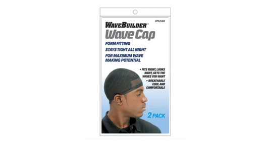 WaveBuilder Wave Cap, Black, 2 Count