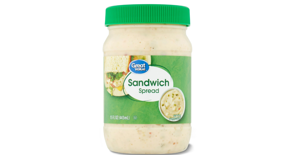 Great Value Sandwich Spread, 15 fl oz Jar