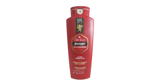 Old Spice Swagger Cedarwood Scent, Body Wash for Men, 24 fl oz (709ml)