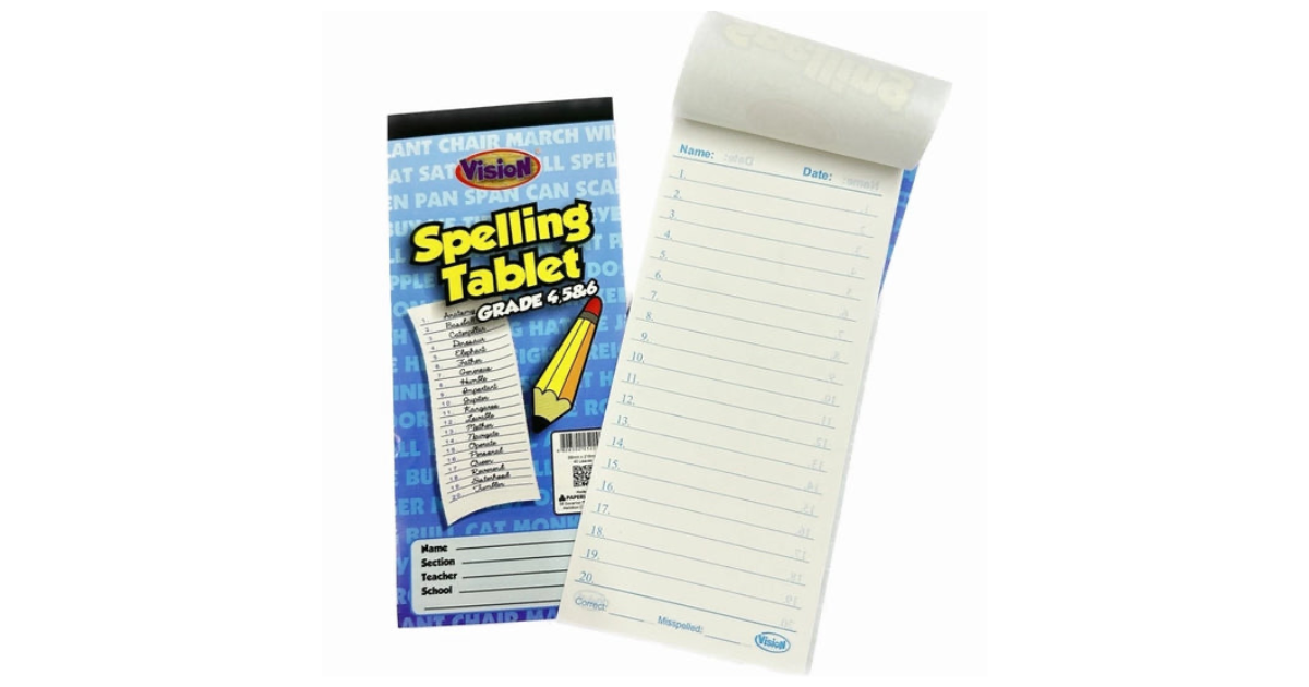 Vision spelling tablet Grades 4-6