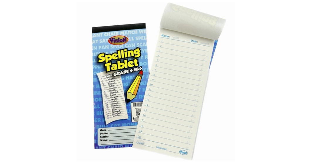 Vision spelling tablet Grades 4-6