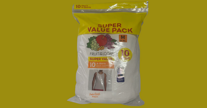 Fruit of the Loom Men's Eversoft A-Shirt Tank Top Undershirts, Super Value 10-Pack