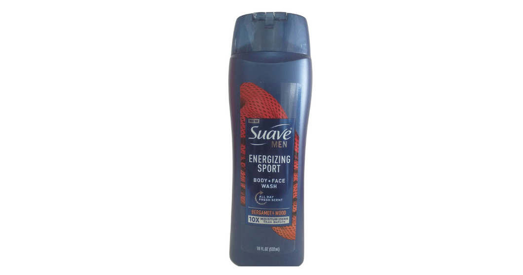 Suave Men Face & Body Wash, Energizing Sport, 18 oz(532ml)