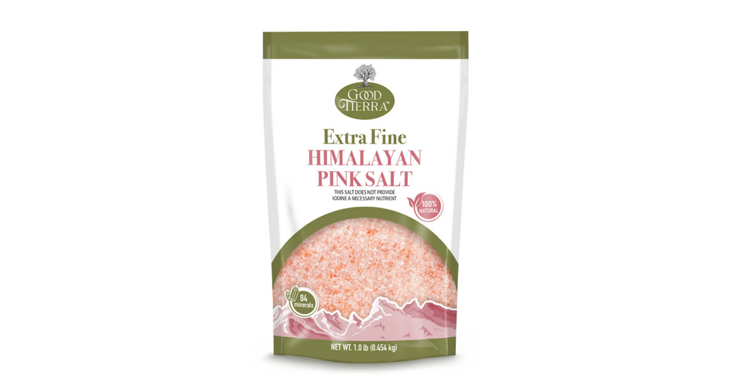 Himalayan Pink Salt Extra Fine - Mineral-Rich Natural Salt for Cooking, Grinder, and Table Use - 1 lb