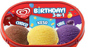 Selecta Birtday 3in1 Choco,Keso,Ube