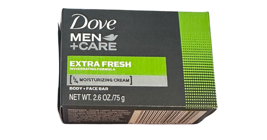 Dove Men+ Care Extra Fresh Scented Body and Face Bars, 2.6 oz
