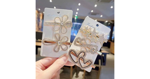 Love Bangs Clip Broken Hair Female Side Back Head Clip Duckbill Hair