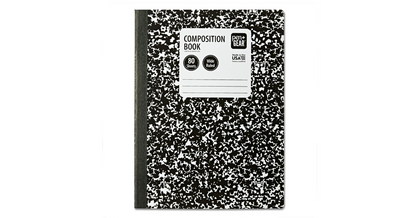 Pen+Gear Composition Book, Wide Ruled, 7.5"x 9.75", Marble Design, Paper Cover, 80 Sheets