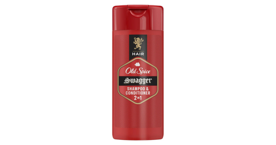 Old Spice Swagger 2in1 Shampoo and Conditioner for Men, for All Hair Types, 3 fl oz