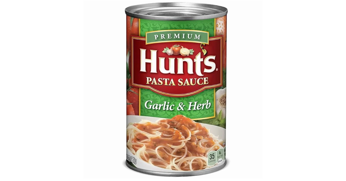 Hunt’s Garlic & Herb Pasta Sauce, 24 oz. Can