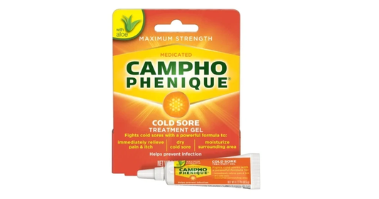 Campho Phenique Cold Sore and Fever Blister Treatment for Lips, Maximum Strength, 0.23 Oz.