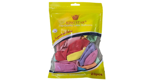 Balloons Assorted Color 25Pcs12"