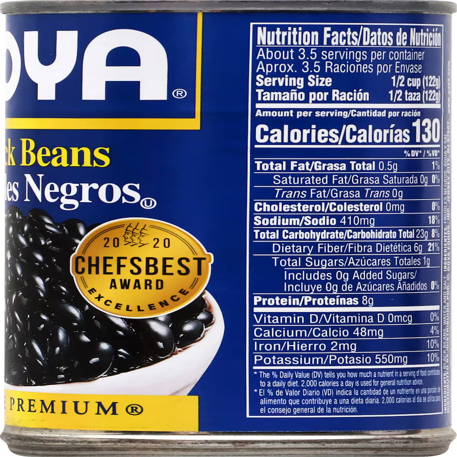 Goya Black Beans, 15.5-oz. Cans