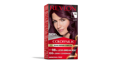 Revlon Permanent hair color, #34 Deep Burgundy amonia free with Keratin