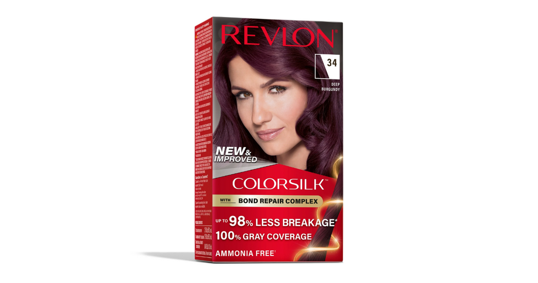 Revlon Permanent hair color, #34 Deep Burgundy amonia free with Keratin