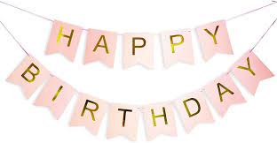 Birthday Bunting Banners / Gold & Silver